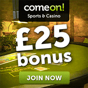 ComeOn Casino features over one hundred casino games. 
